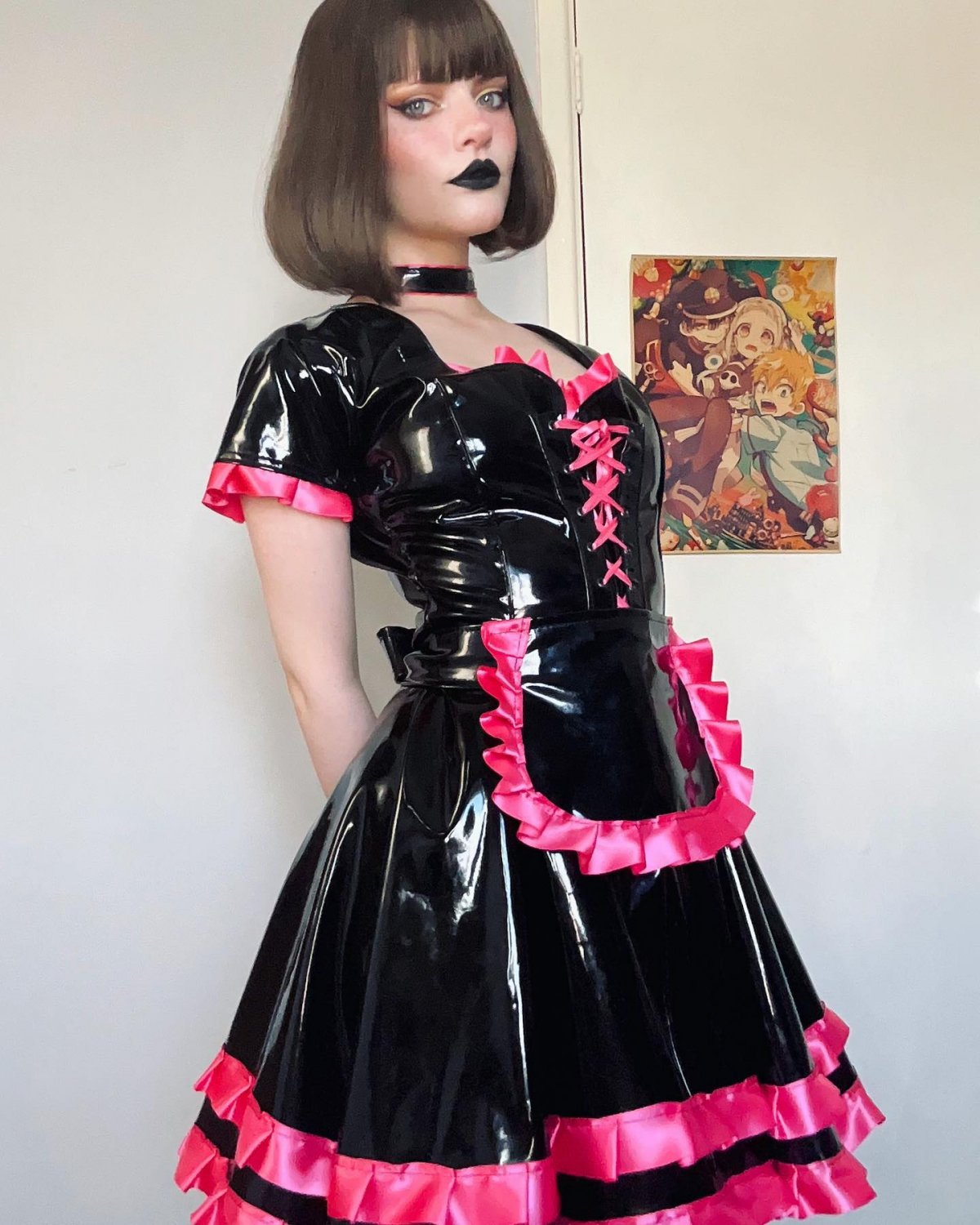 Pink PVC Maid costume #8t6pbJs5