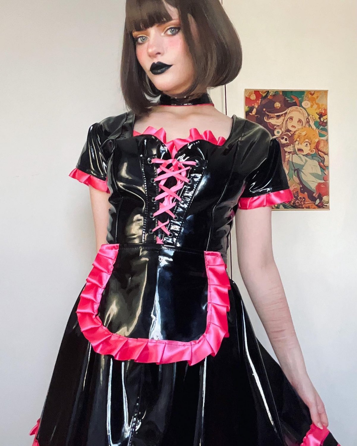 Pink PVC Maid costume #SJCnesAp